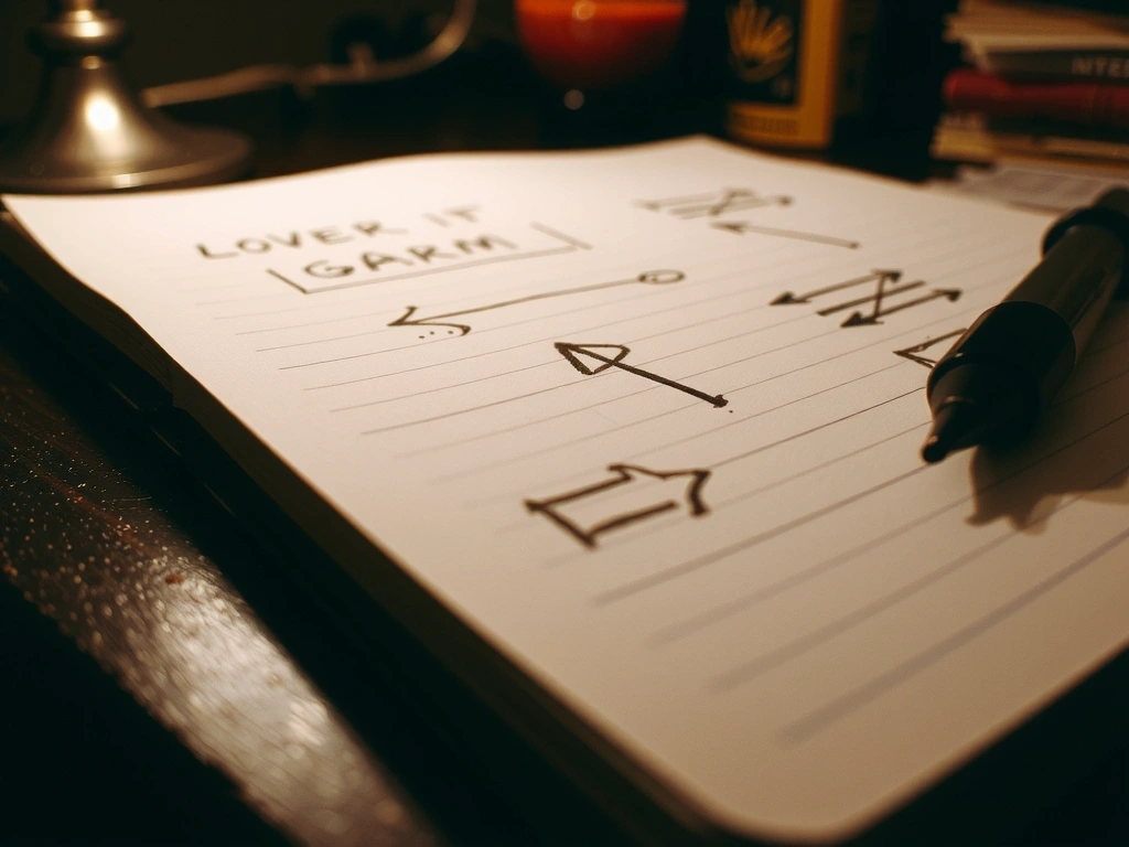 Ručně psané poznámky k strategii