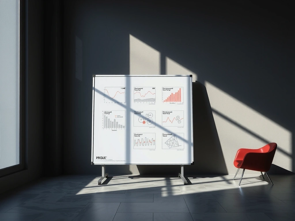 Kancelář startupu s bílou tabulí